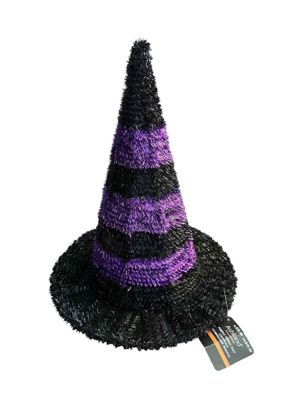 Halloween Witch Hat Party Decor - Black & Purple